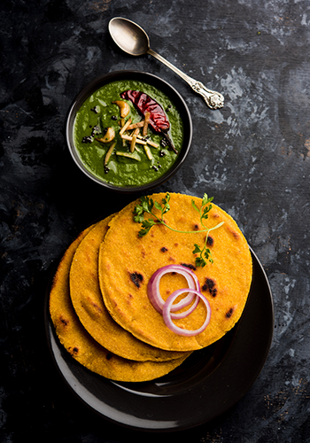 Makki-di-roti-with-sarson-ka-saag